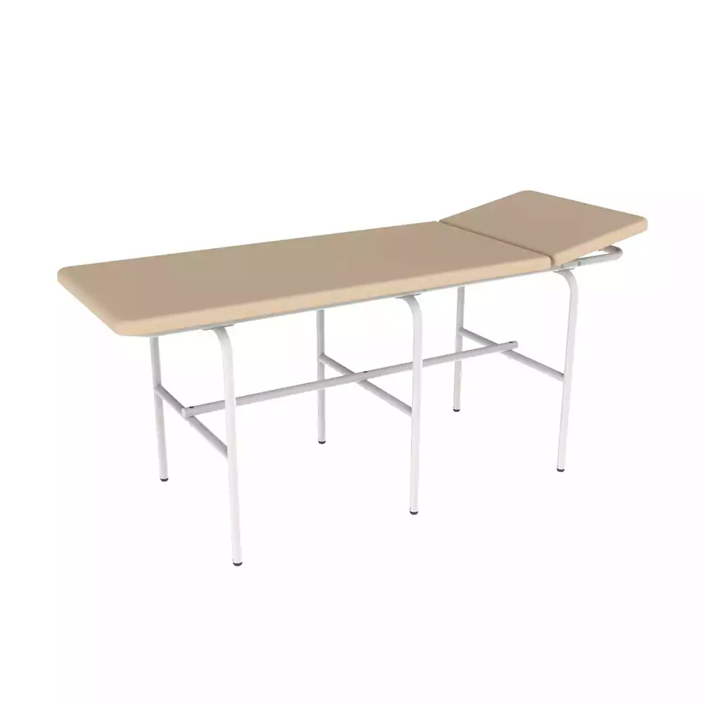 Стол массажный№276-И , большой, с регулируемым подголовником, кожзам, цвет - бежевый